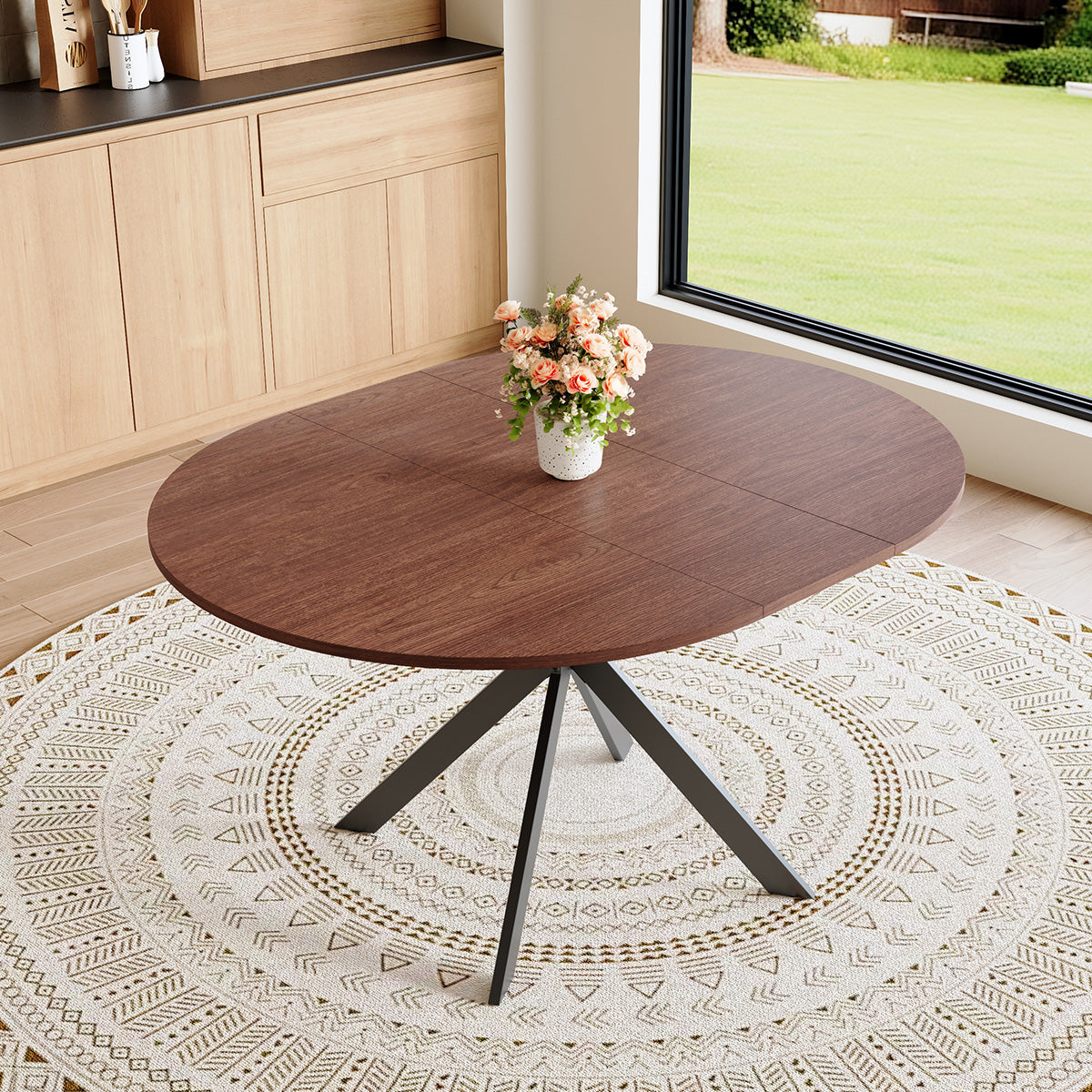Extendable Round Dining Table (43" to 54")