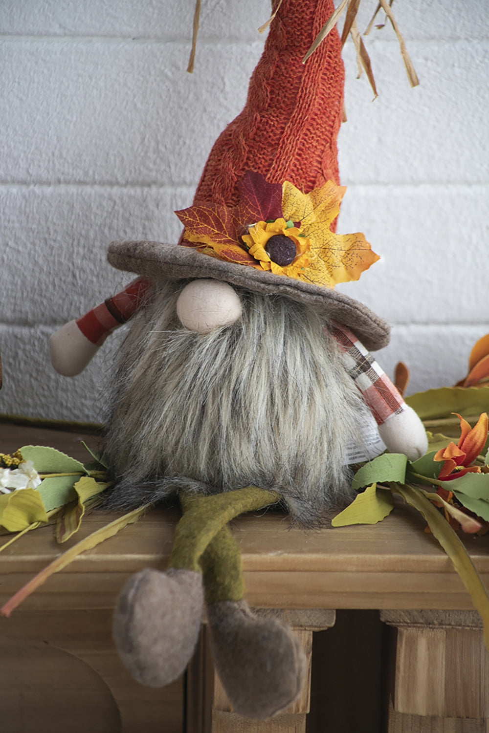 Fabric Sitting Gnome Set for Holiday Harvest Festival