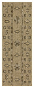 Earth GC_NTL1001 Jute/Black Indoor/Outdoor Area Rug