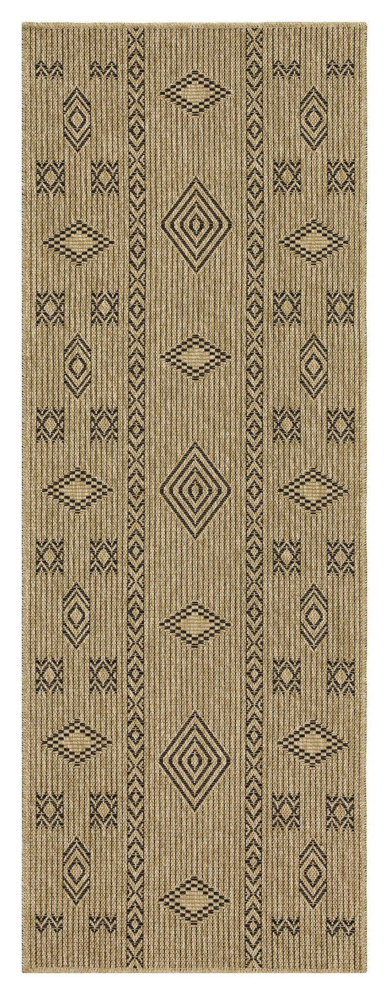 Earth GC_NTL1001 Jute/Black 7 ft. 10 in. x 10 ft. 3 in. Indoor/Outdoor Area Rug