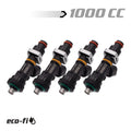 BLOX Racing Eco-Fi Street Injectors 1000cc/min w/1/2in Adapter Honda B/D/H Series (Set of 4) BXEF-06514.11-1000-4