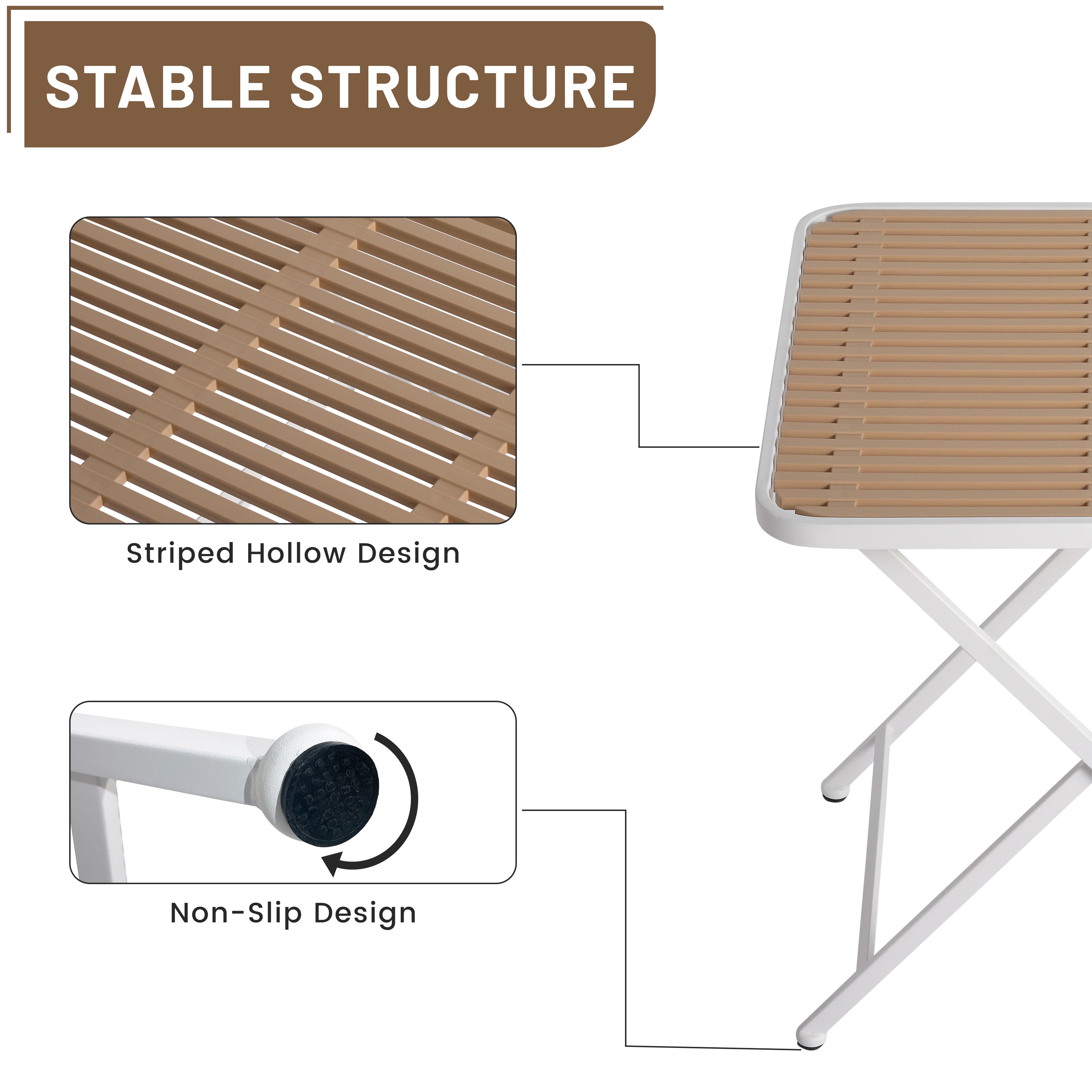 Summer - Modern Folding Square Table