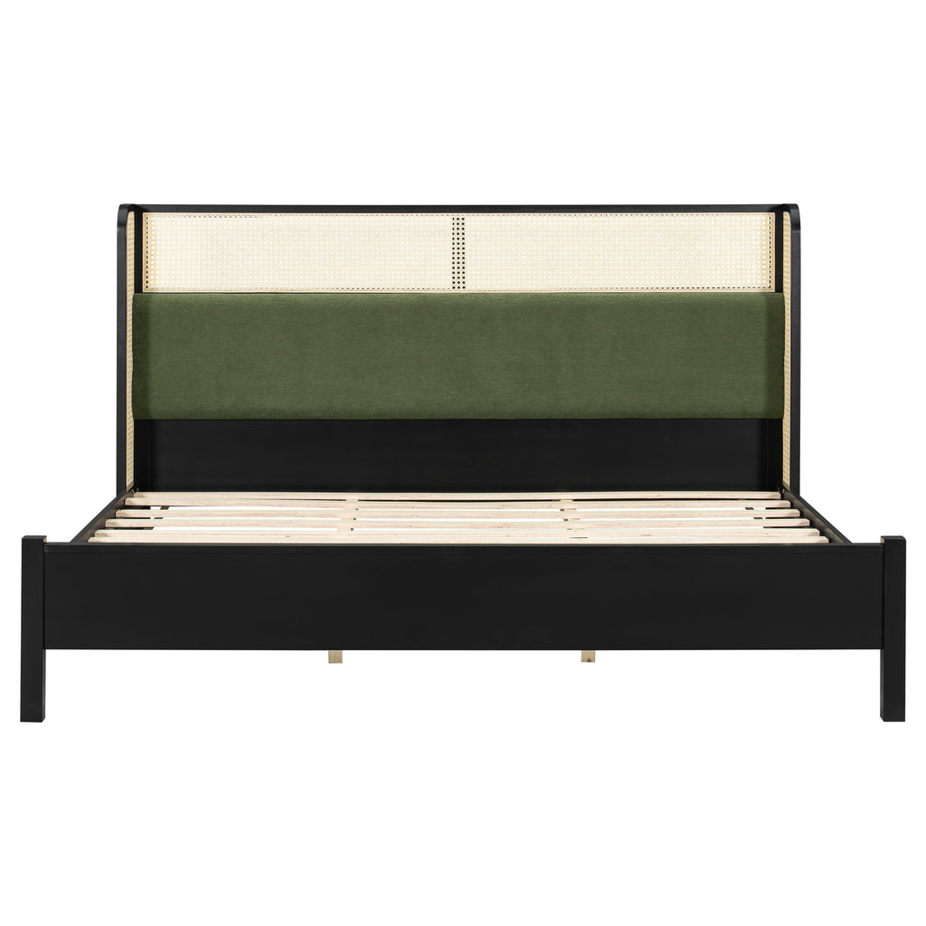 King Size Bed Frame in Black and Green