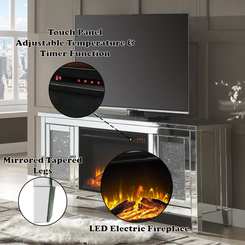 Noralie TV Stand with Electric Fireplace