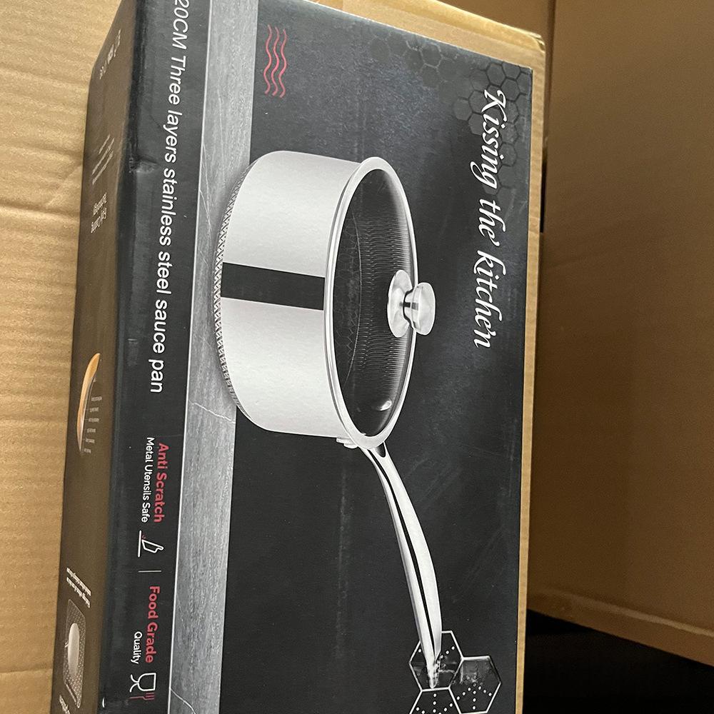 304 Three-layer Stainless Steel Non Stick Milk Pot