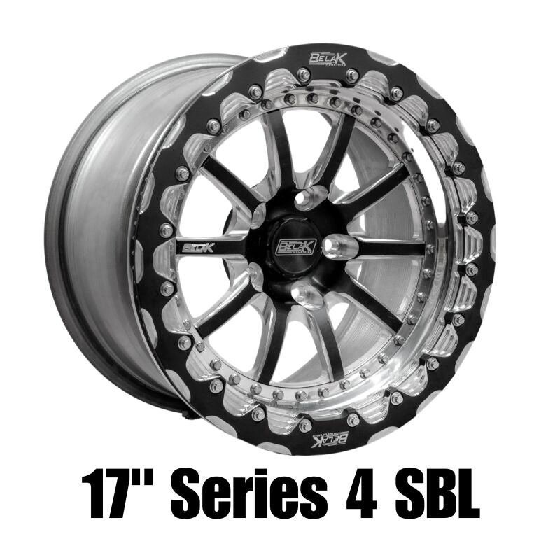 Belak Wheels Belak 17x10.5 / 6.5in BS / 5x4.75 BP / HIGH Pad / Series 4 Wheel - Single Beadlock 17105475S48BS-SBL