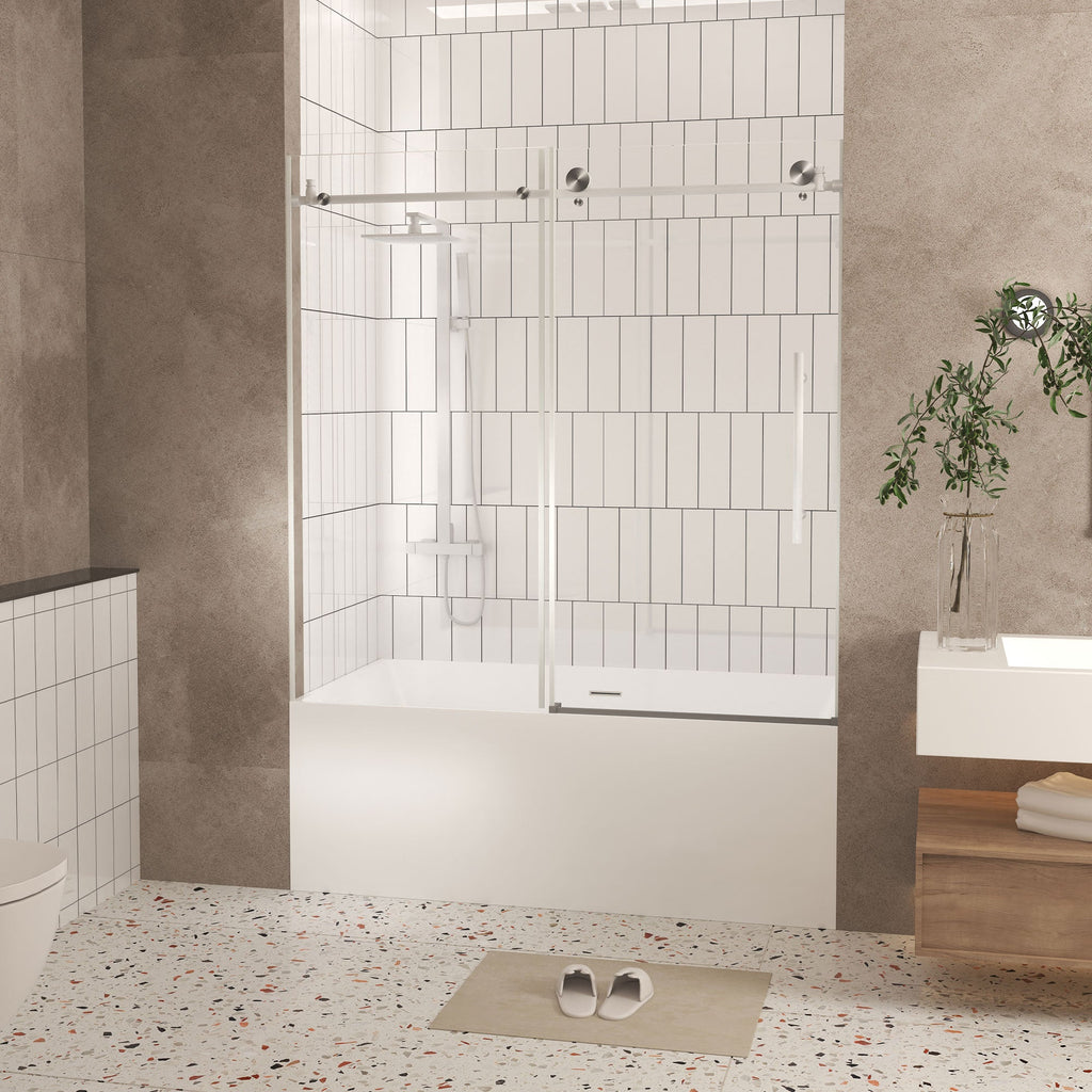 Frameless Shower Door 56-60" W x 60" H
