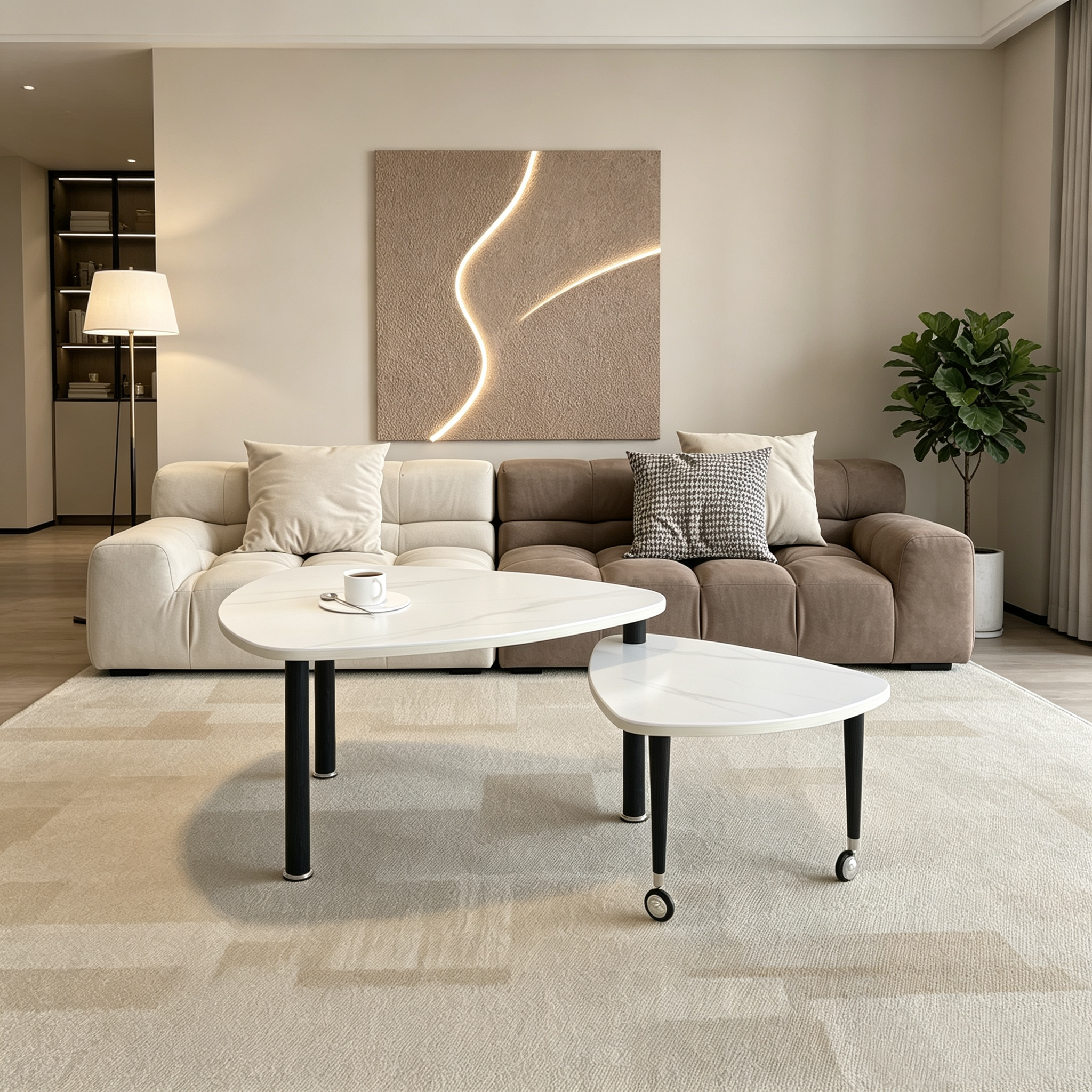 360 Degree Rotatable Coffee Table