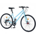 7 Speed Hybrid Bike Disc Brake 700C City Bicycle