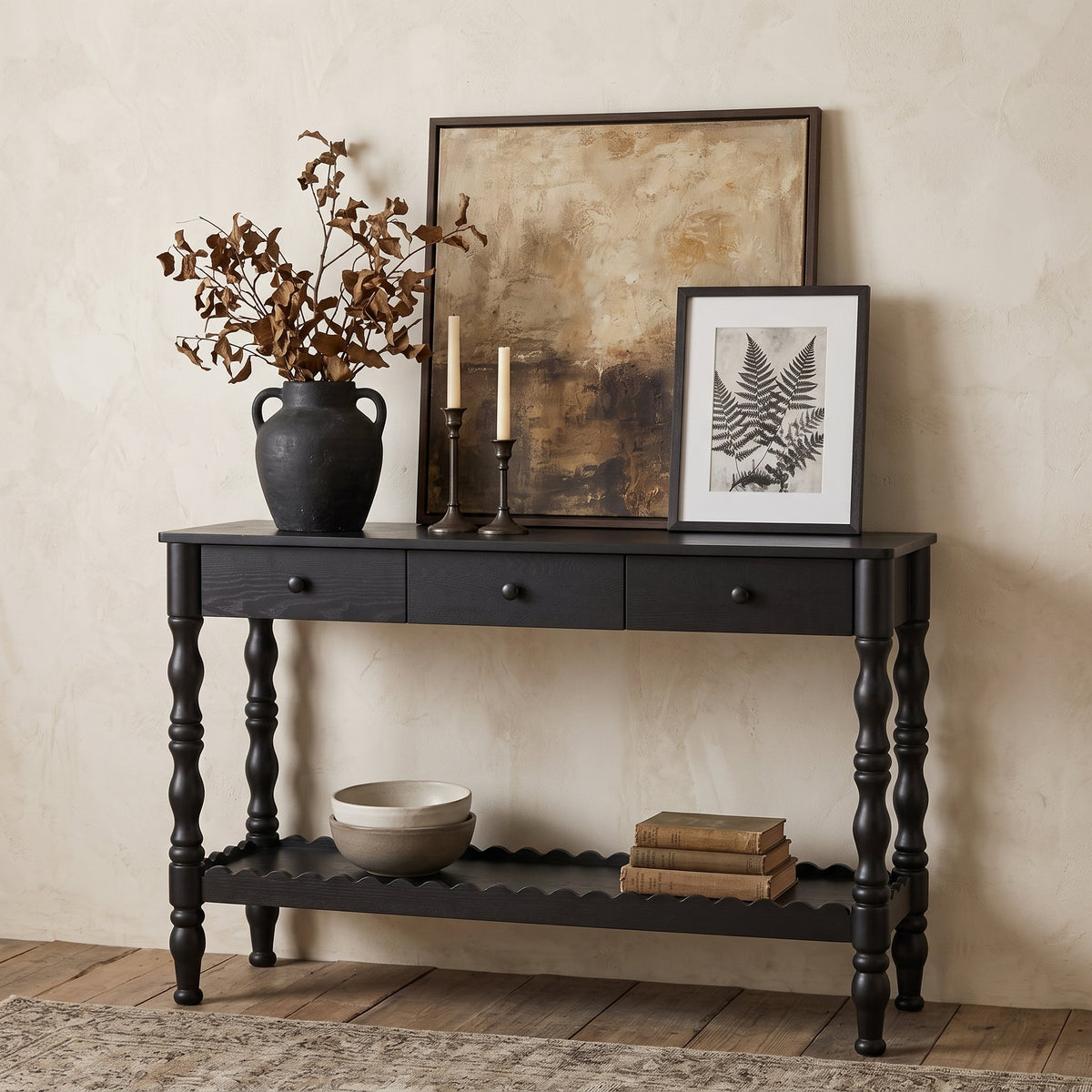 47.2'' Solid Wood Console Table for Entryway