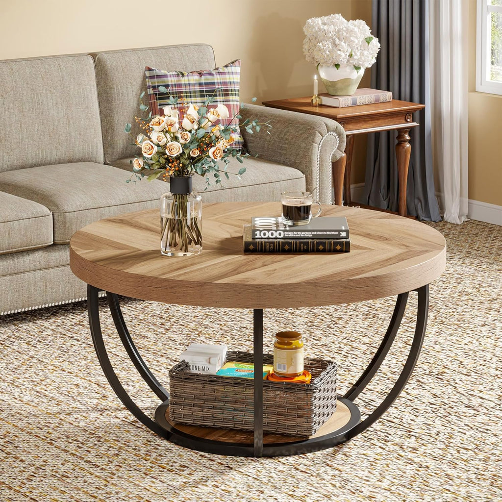 Round Coffee Table, 31.7"