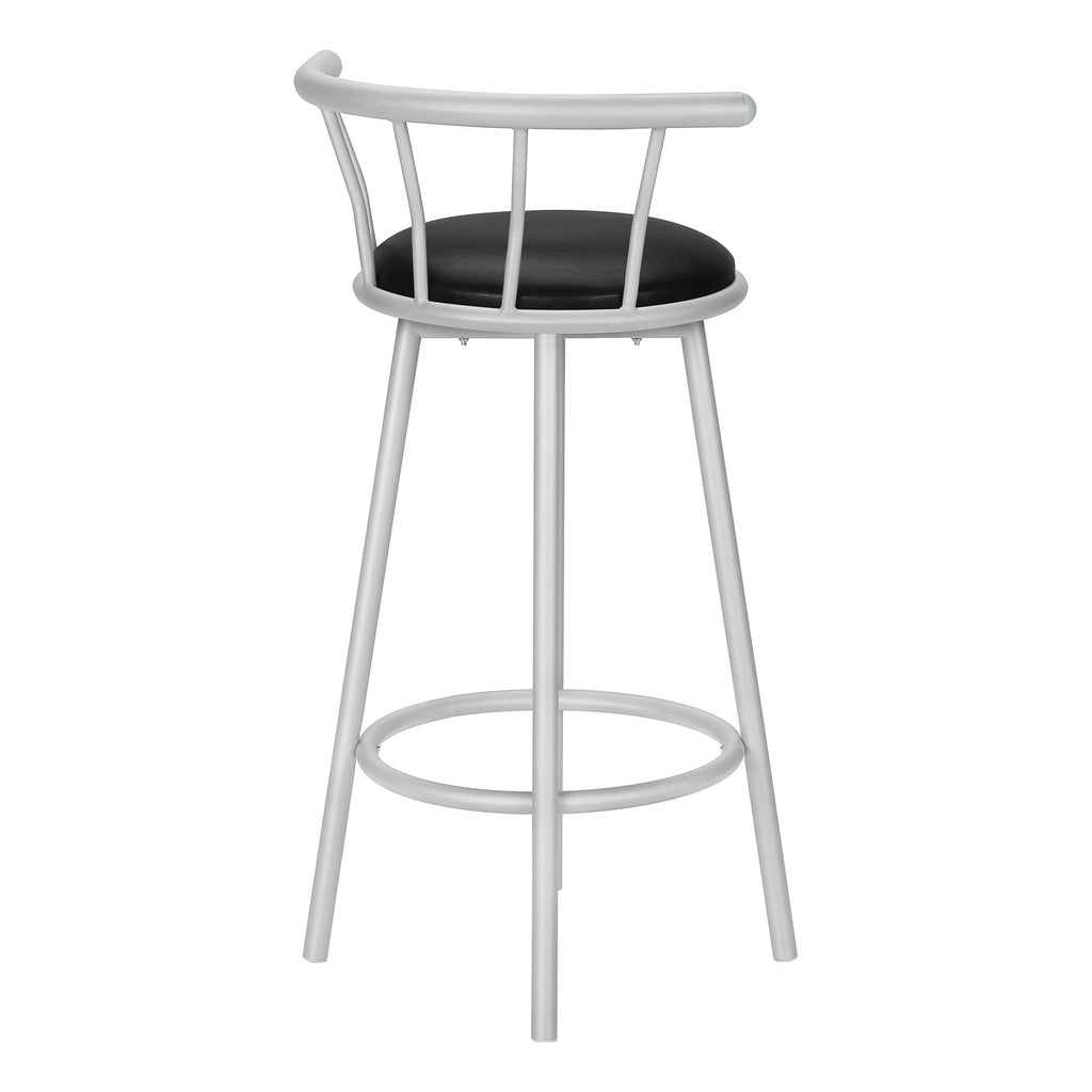 Barstool, Set Of 2, Swivel, Bar Height