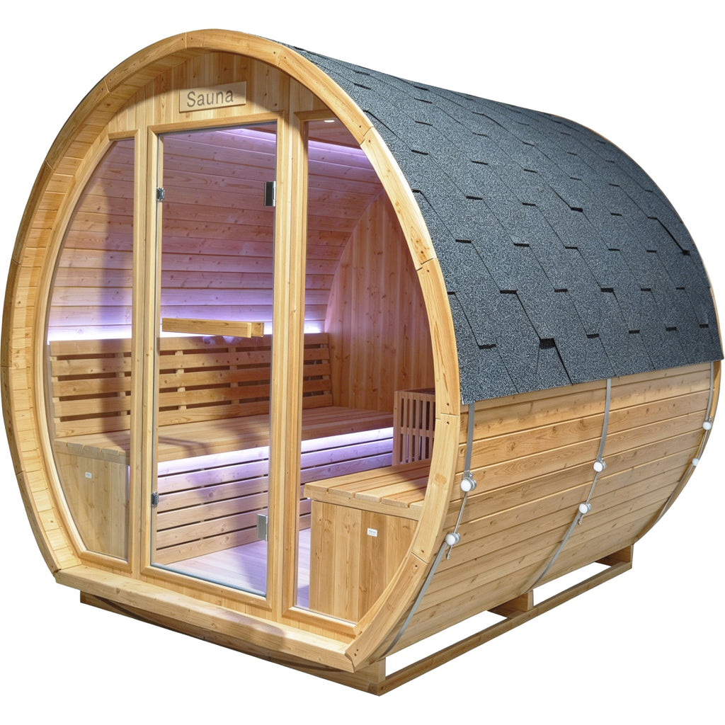 9000W 240V Finnish Carbonized Spruce Outdoor Sauna Room