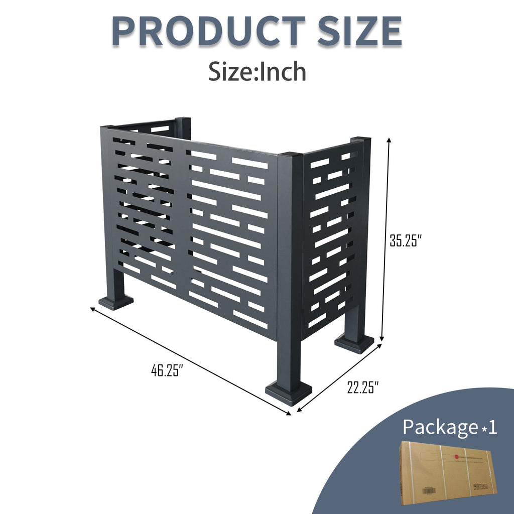 4ft x 2ft Air Conditioner Fence for Outdoor Units
