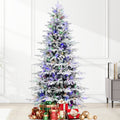 6FT PE+PVC Flocked Artificial Christmas Tree