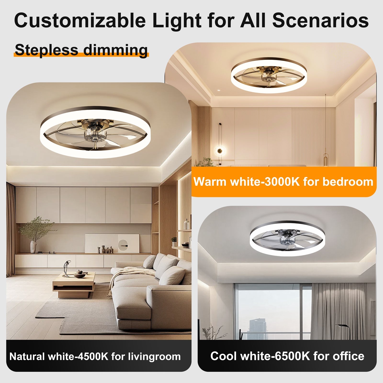 Ultra-Thin LED Ceiling Fan