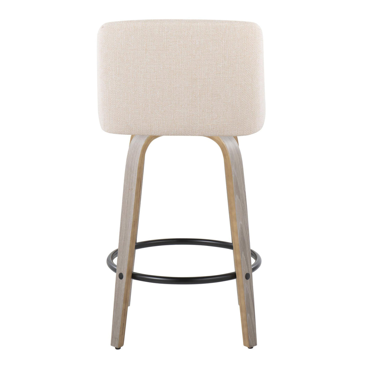26" Contemporary Fixed Height Counter Stool with Swivel