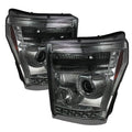 Spyder Ford Super Duty 11-15 Projector Headlights LED Halo DRL Smke Low 9006 PRO-YD-FS11-HL-SM 5070289