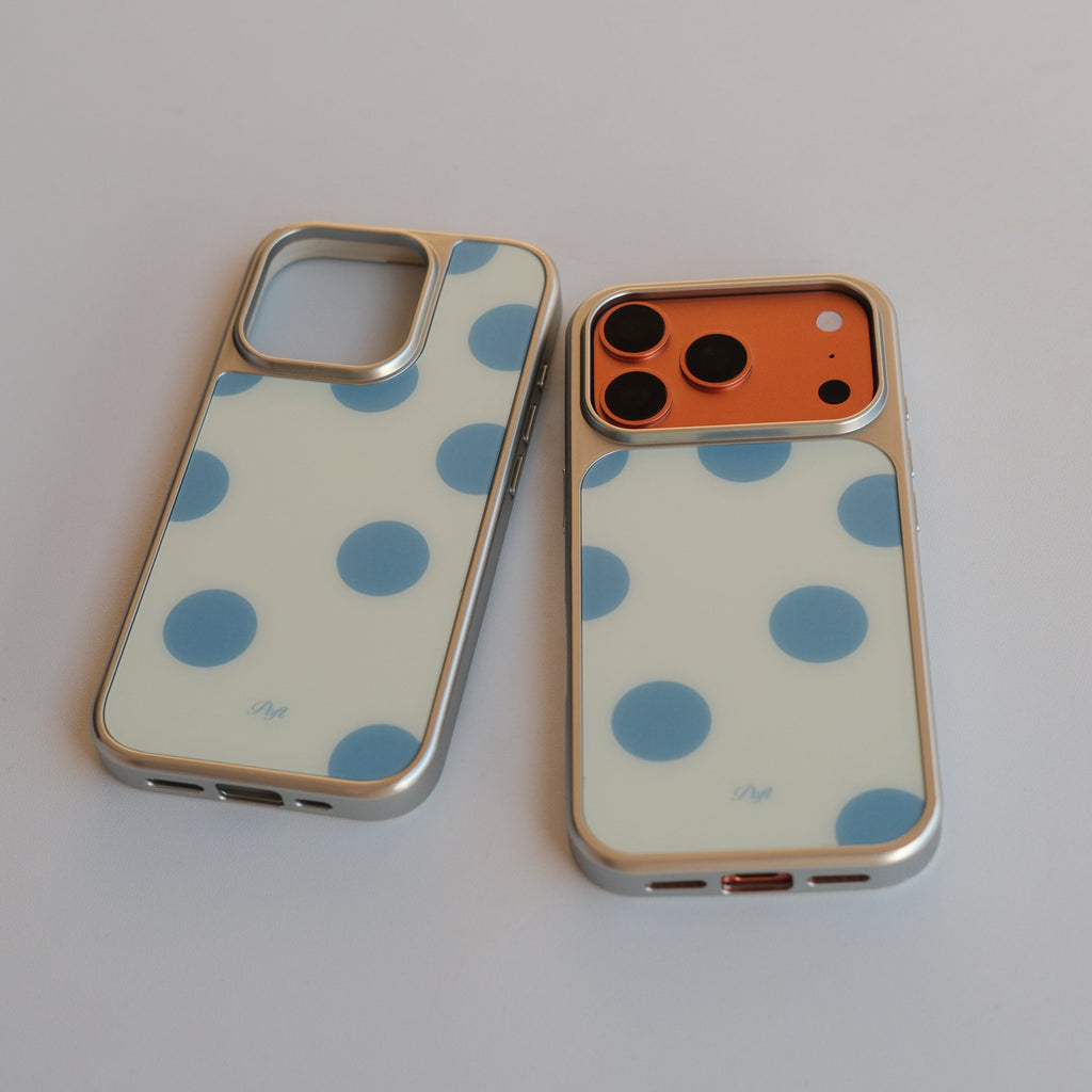 Retro Polka-dot Frosted Glass Magnetic Phone Case