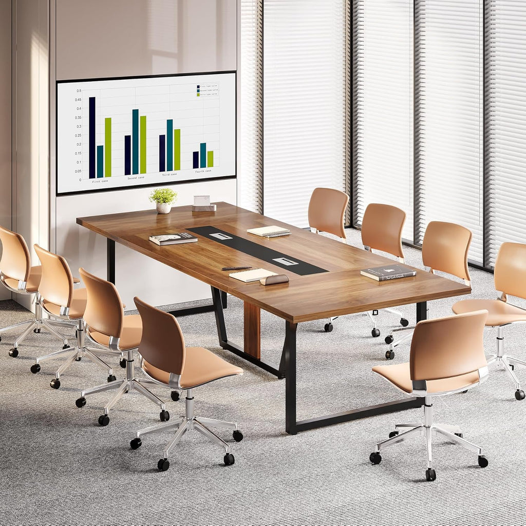 94.5" Large Conference Table for 8-10 People