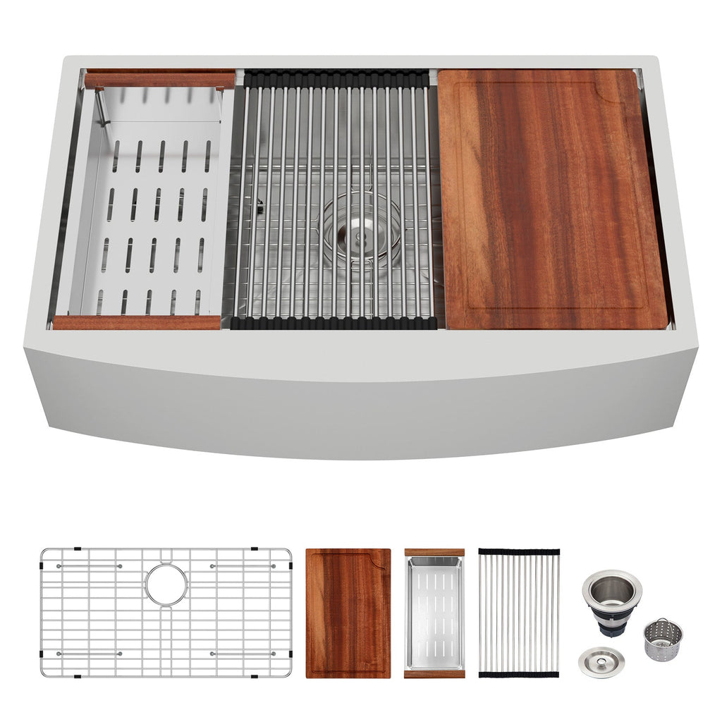 36 Inch Farmhouse Sink Workstation