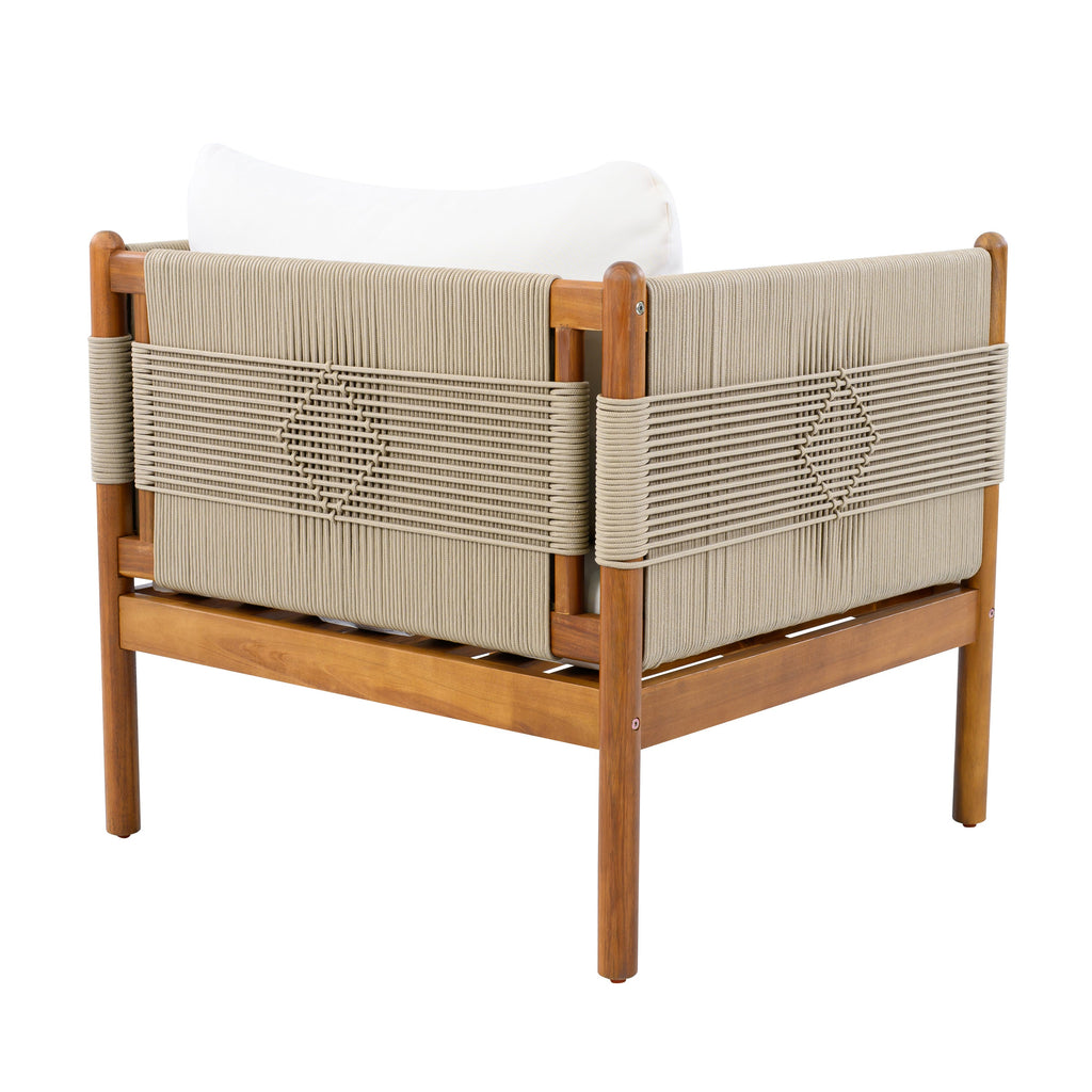 Outdoor Club Chairs (Set of 2) with Diamond-Pattern