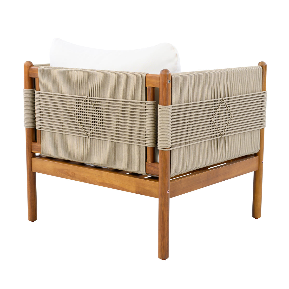 Outdoor Club Chairs (Set of 2) with Diamond-Pattern