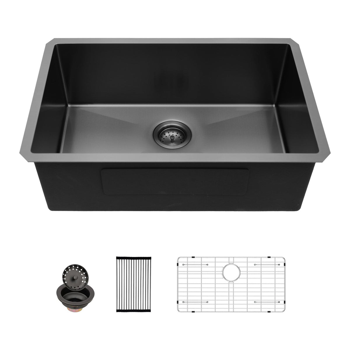 30 Inch Undermount Sink - Gunmetal Finish