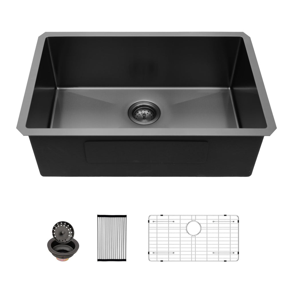 33" Gunmetal Black Undermount Sink