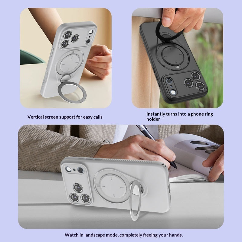 Magnetic Skin Feel Bracket Drop Proof Phone Case