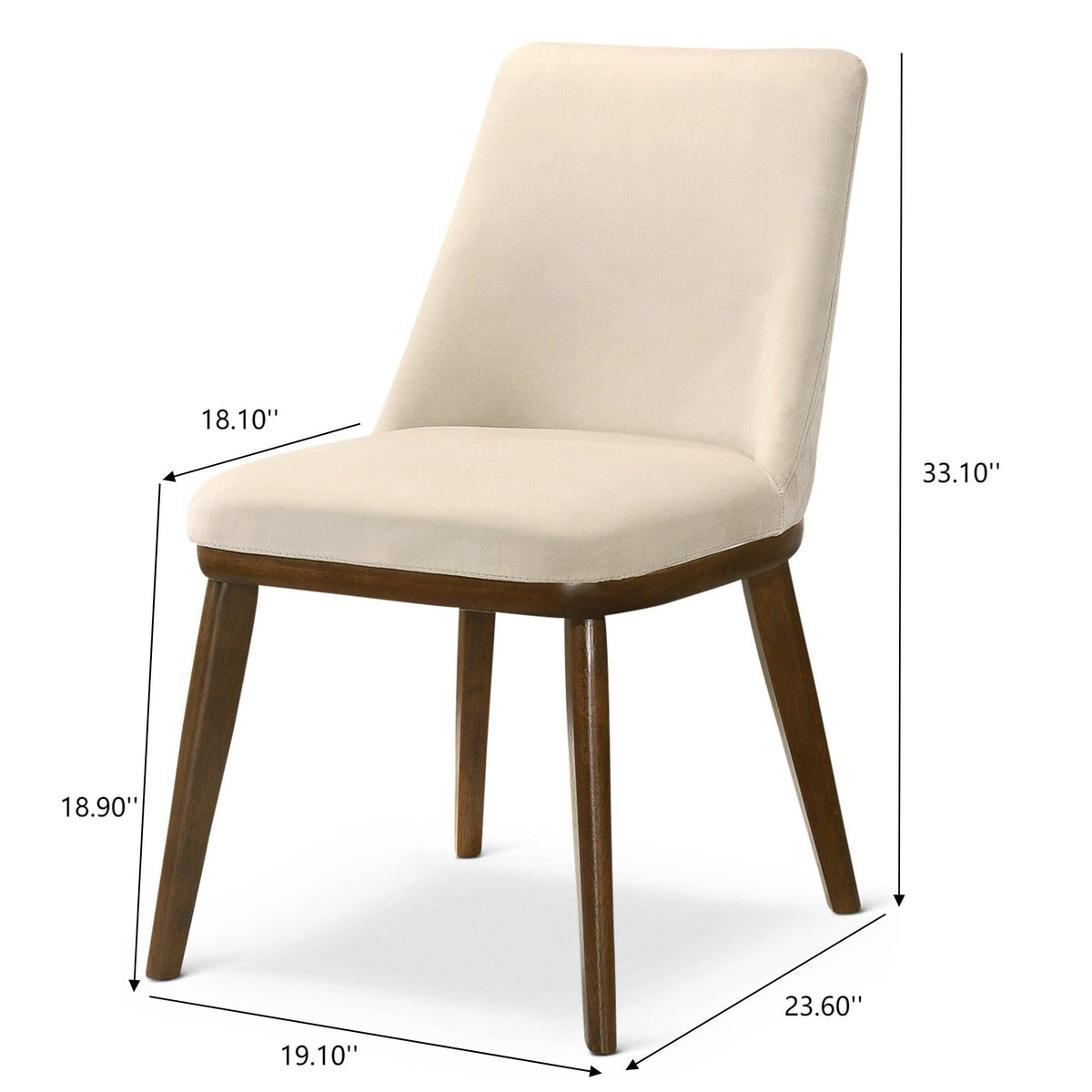 Clove Navy Blue Velvet Dining Chair Set of 2