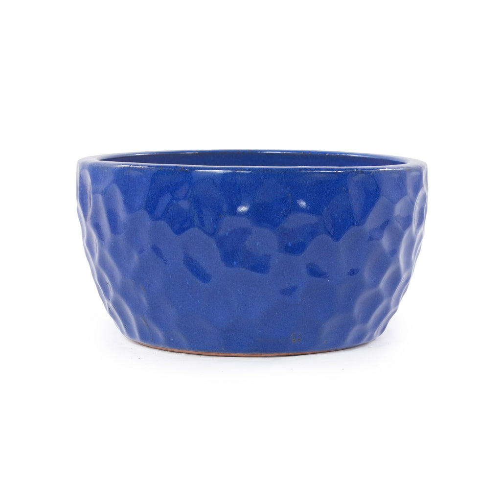 Handmade Ceramic Planter Set of 3 - Cobalt