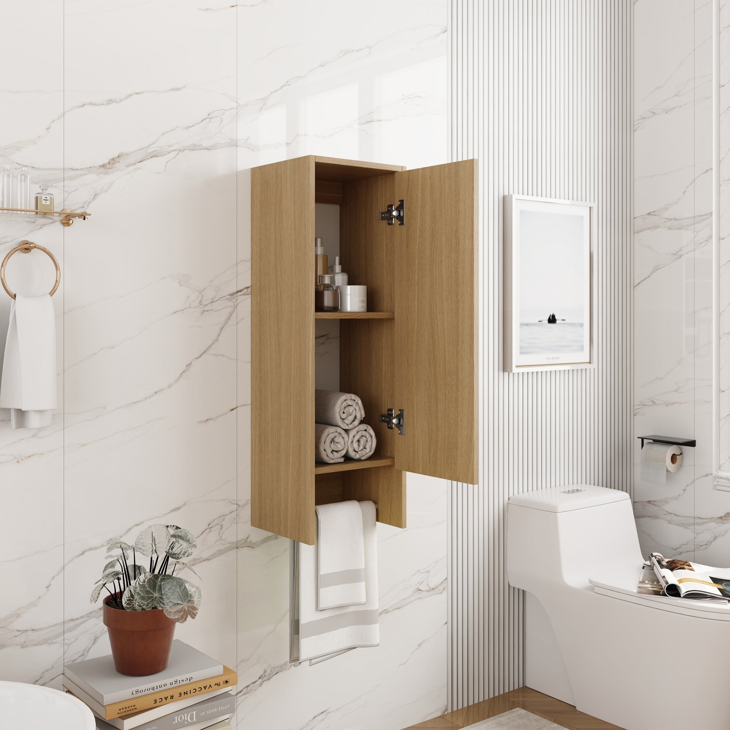 12 Inch Small Wall Mounted Side Cabinet