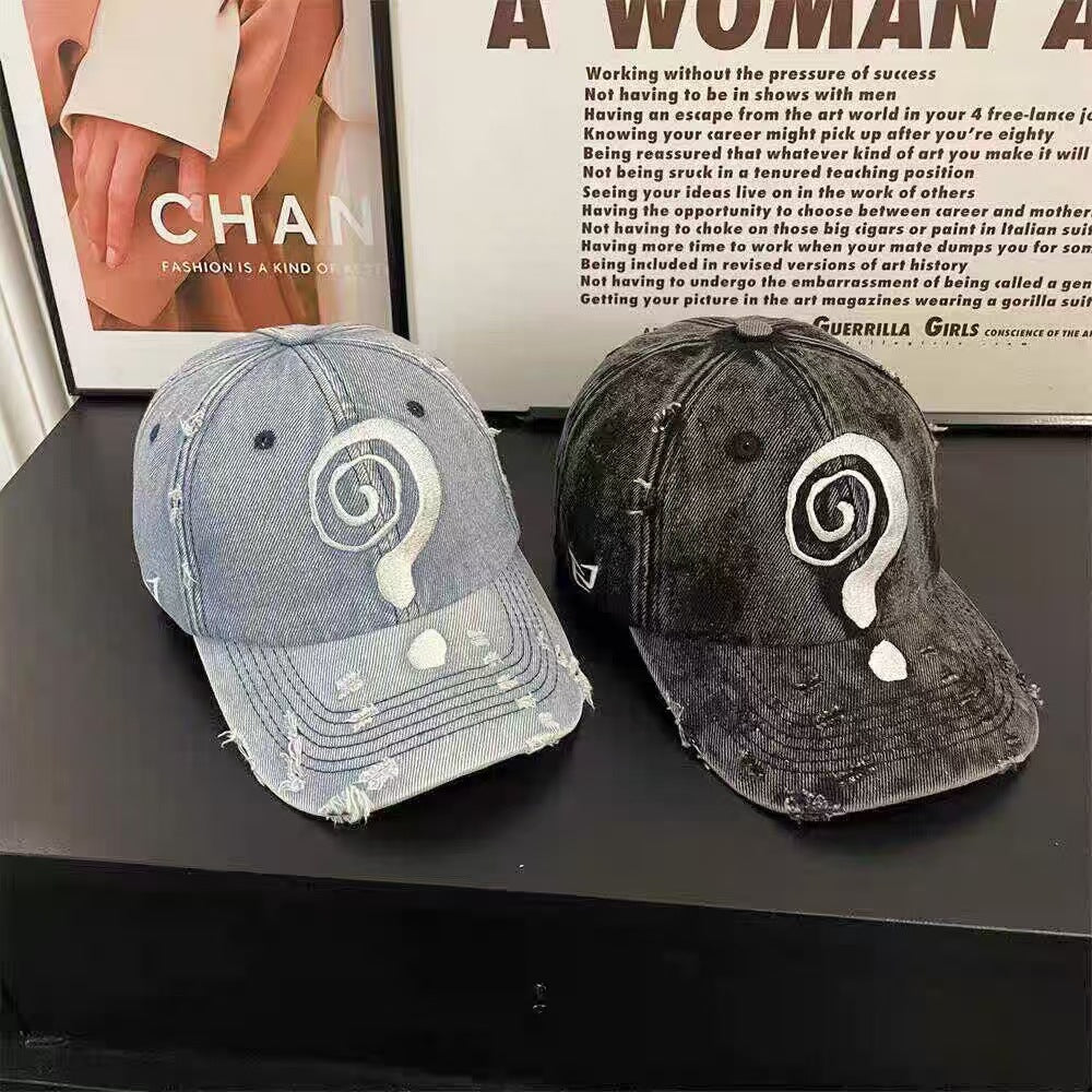 Mens Washed-and-distressed Baseball Cap