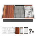30" Undermount Kitchen Sink - 16 Gauge Stainless Steel