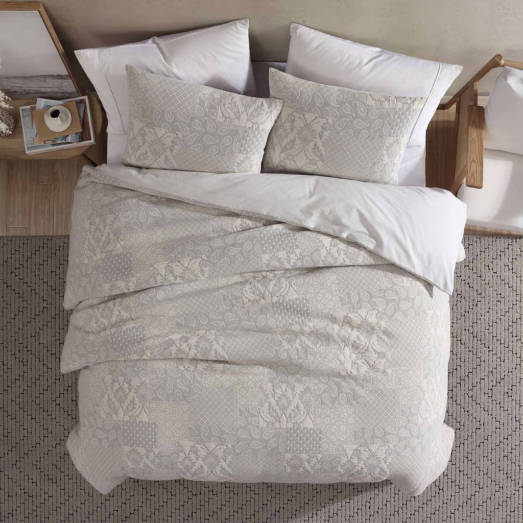 Paisley 3 Piece King Comforter Cover Set