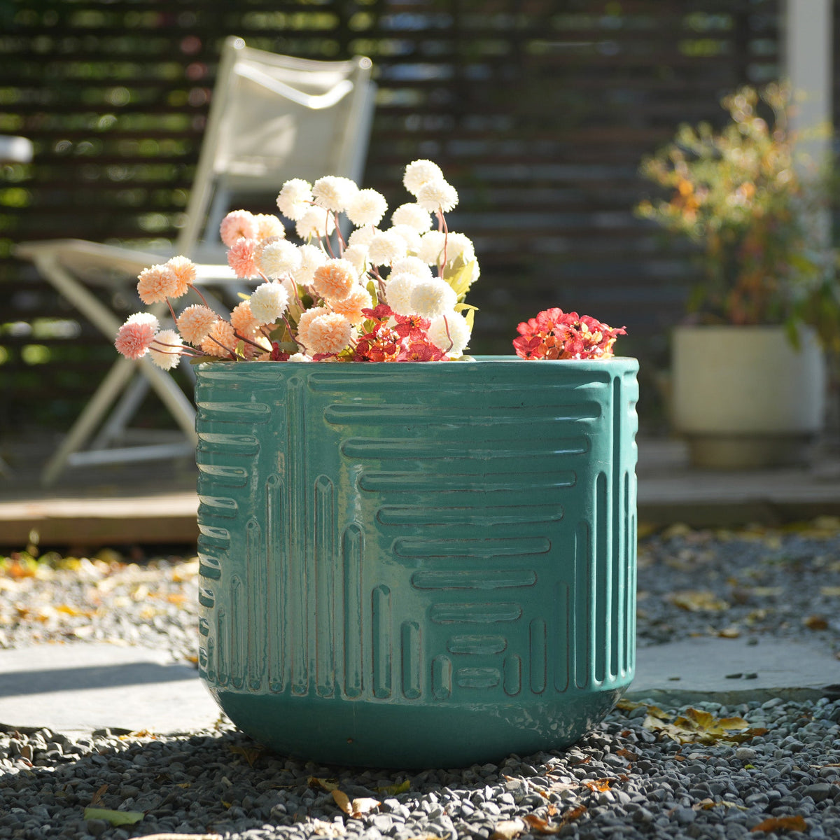 Handmade Ceramic Planter - 16 Inch Diameter