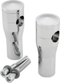 Bikers Choice 4 Inch Chrome Smooth Top Risers for BC or DNA Springer Front End 601951