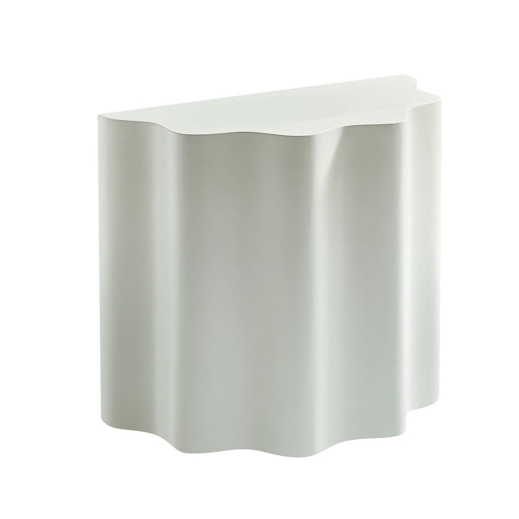 2PCS Set Side Table with Wavy Edges Design
