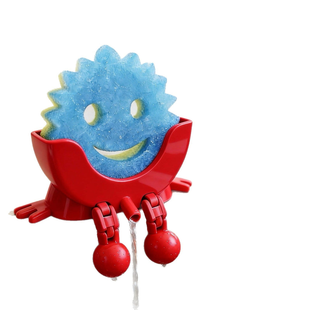 A Dish Sponge Holder With A Draining Rackemoji Design For Neater More Organized Storage