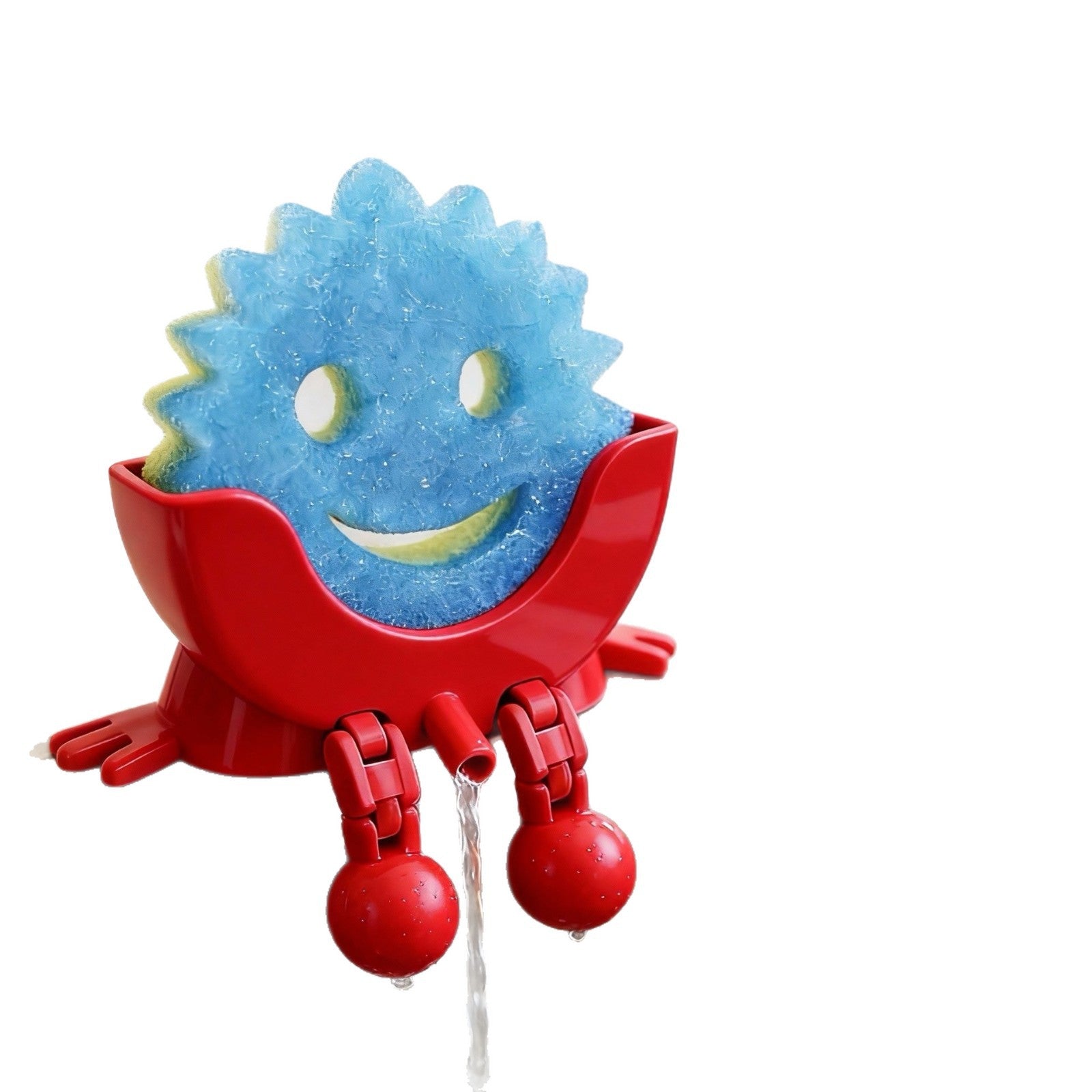 A Dish Sponge Holder With A Draining Rackemoji Design For Neater More Organized Storage