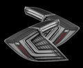 AlphaRex 16-21 Honda Civic Hatchback / Type-R FK8 Nova-Series LED Tail Lights (Pair) - Black 676020 *Discontinued
