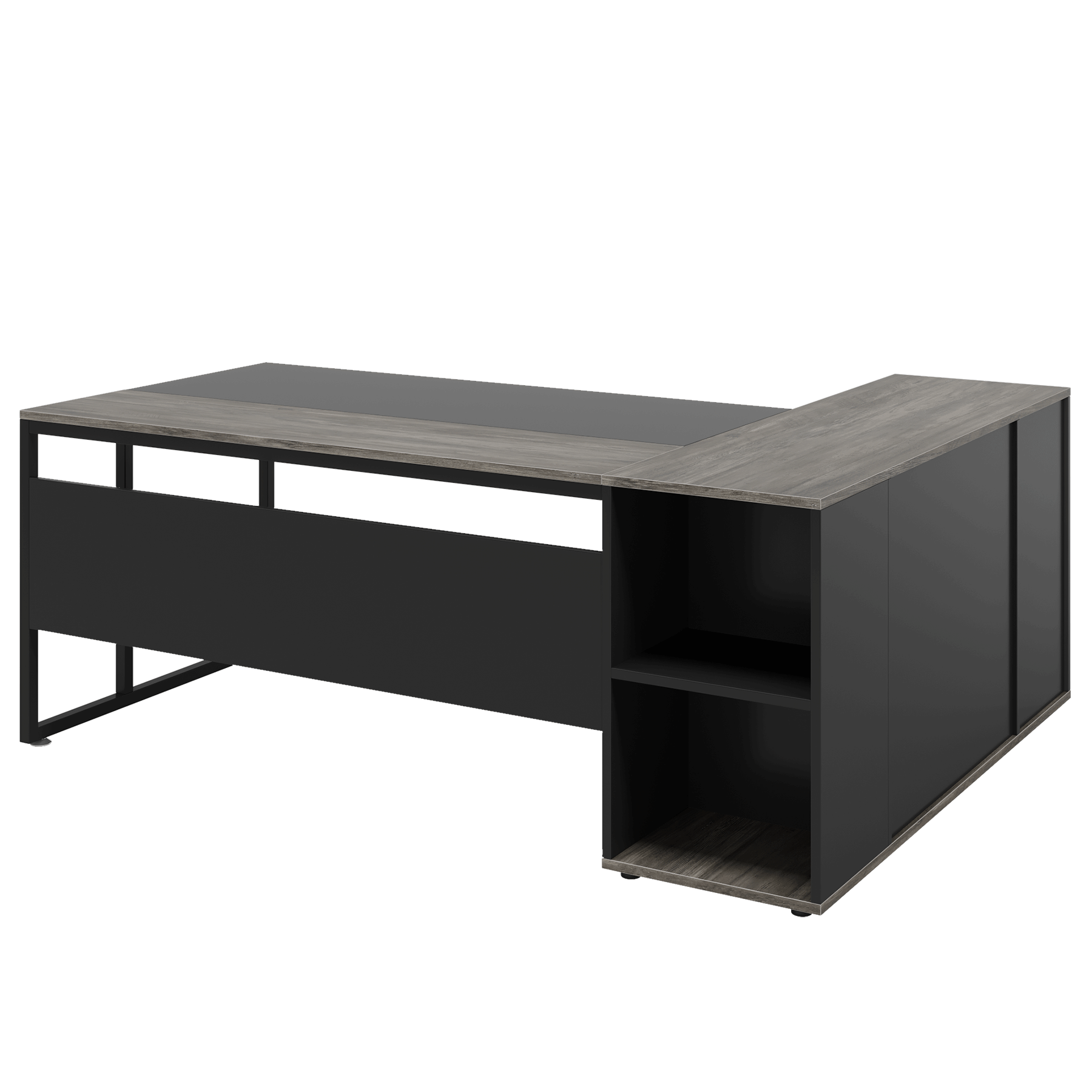 71 Inch Executive Desk with Cabinet Storage