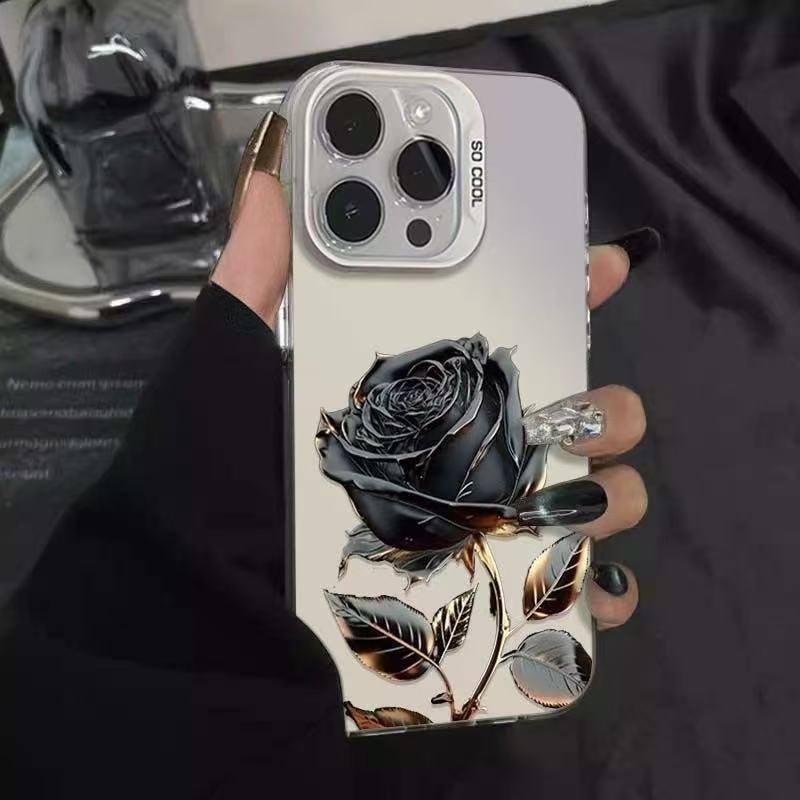 Black Gold Rose 17 Pro Max Phone Case