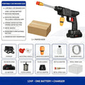 Cordless High Pressure Car Washing Gun Rechargeable Portable Power Washer Sprayer With Lithium Ion Battery  Household Car Cleaning Tool