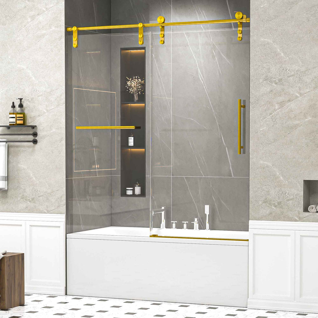 Frameless Single Sliding Shower Doors