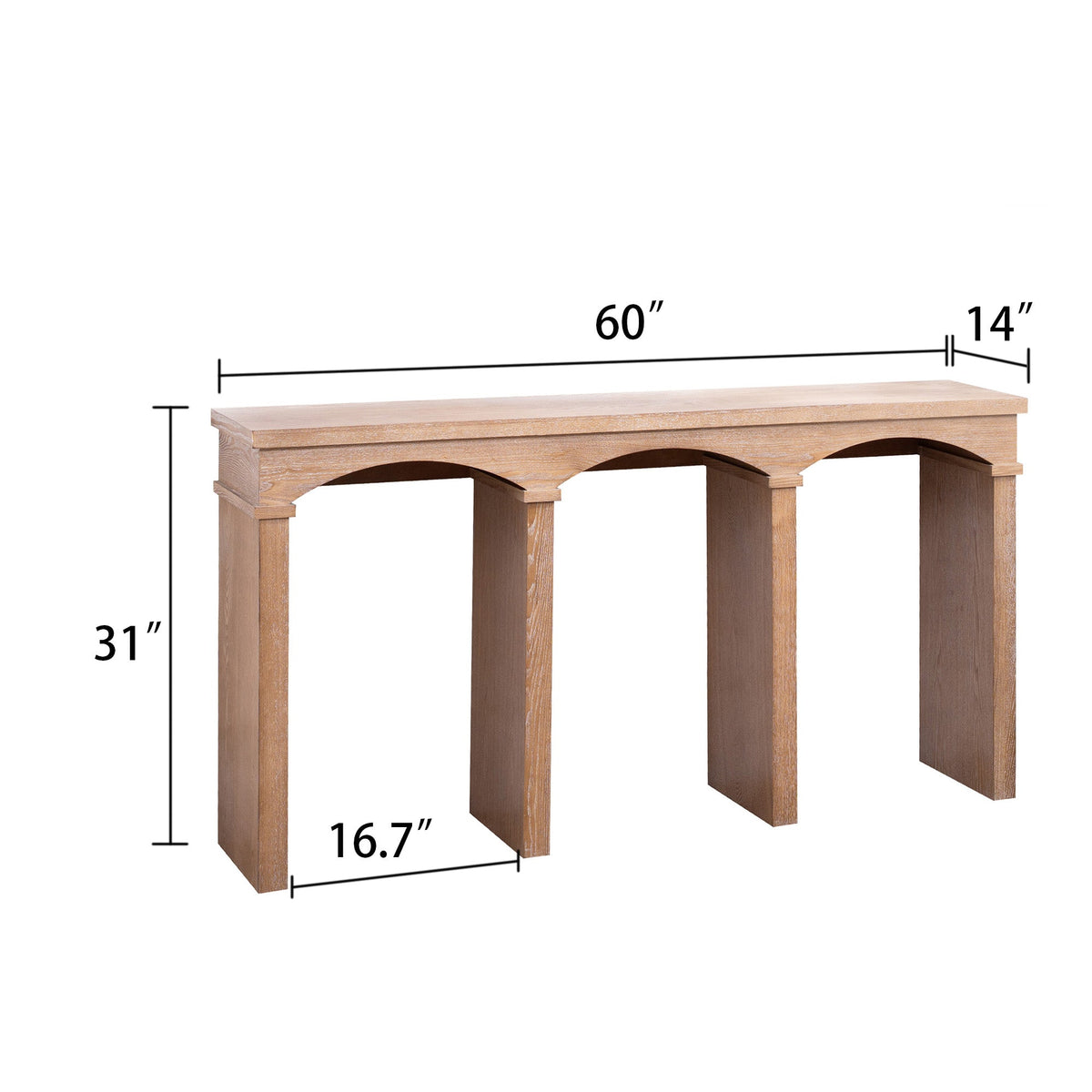 Rustic Archway Console Table