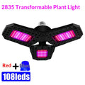 Red And Blue Spectrum Tri-Fold Plant Grow Light