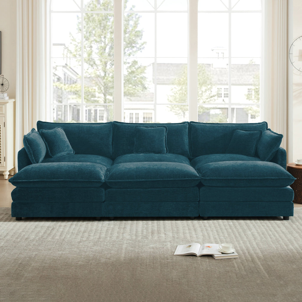 Comfortable Deep Seat Reversible Modular 3 Seater Sectional Sofa