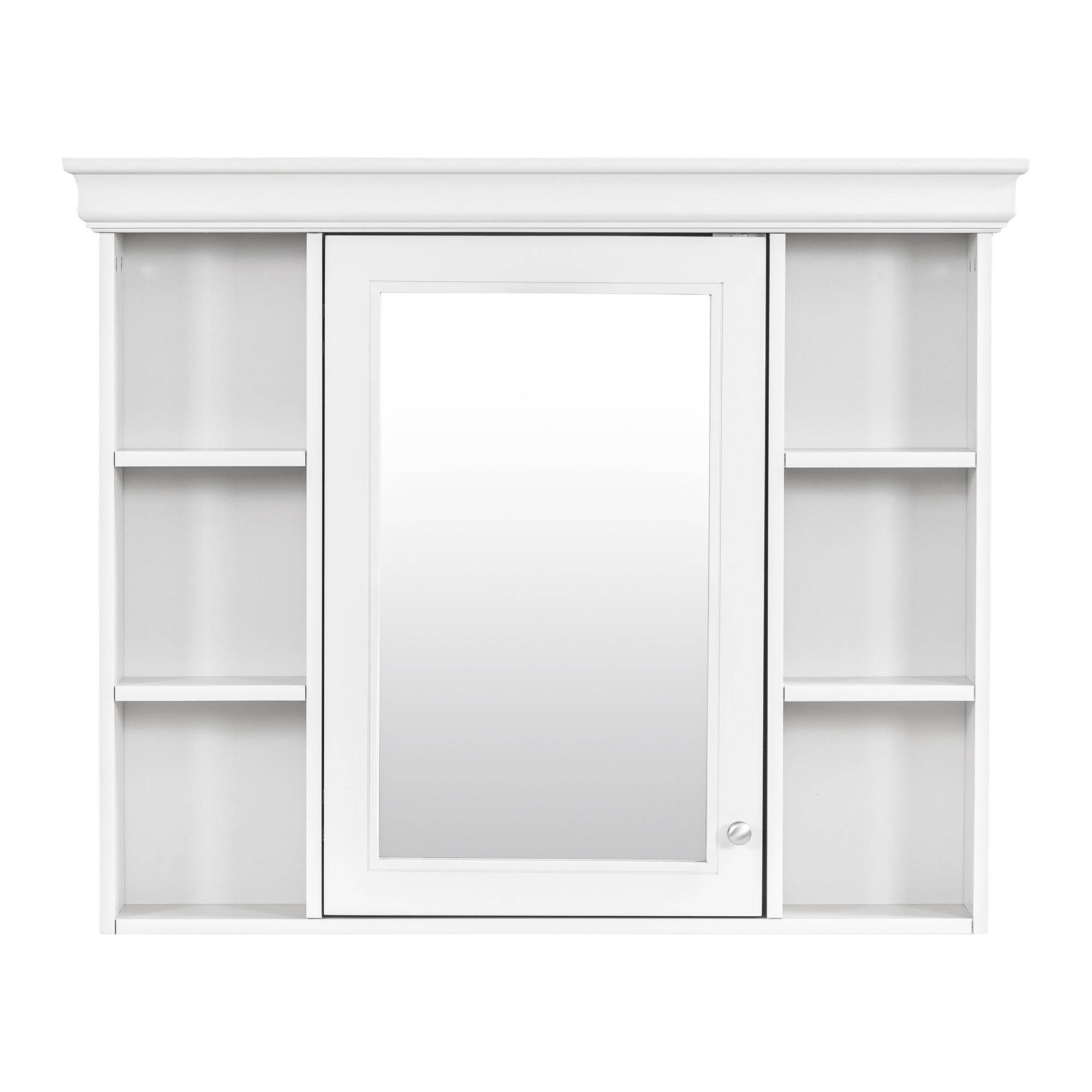 35" x 28" White Wall Mounted Bathroom Storage Cabinet